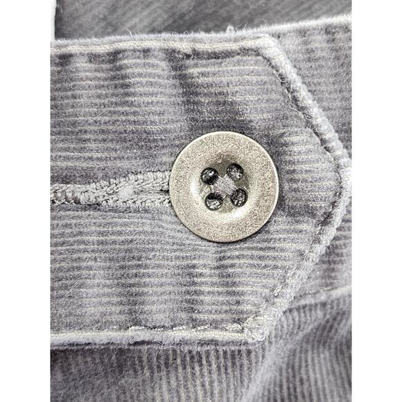 Charter Club Allison Fit Full Length Corduroy Pants Size 8P Gray Straight Leg - Picture 3 of 12